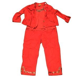 Ruby Rd 3 Piece Outfit - Shirt, Pants, & Jacket